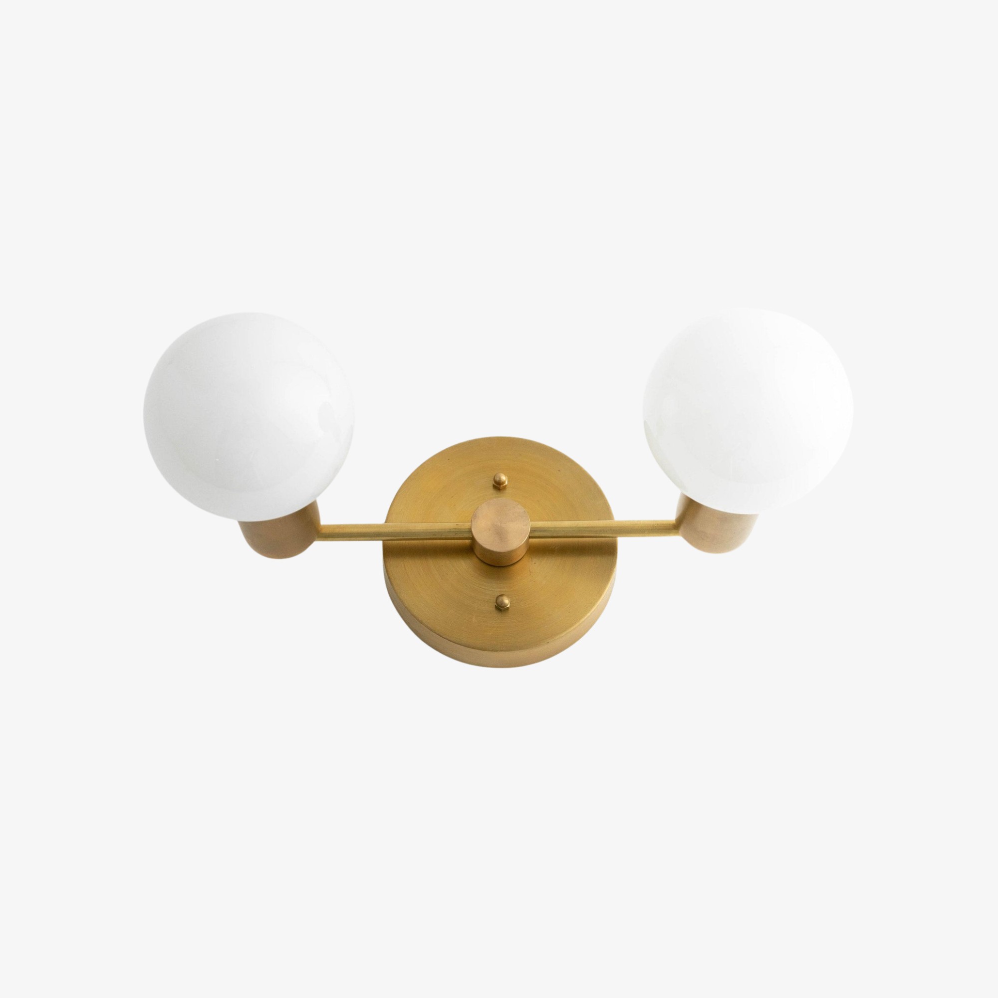 Glorica Glass Vanity Light - Modern Brass Wall Sconce for Bathroom Style KL1422