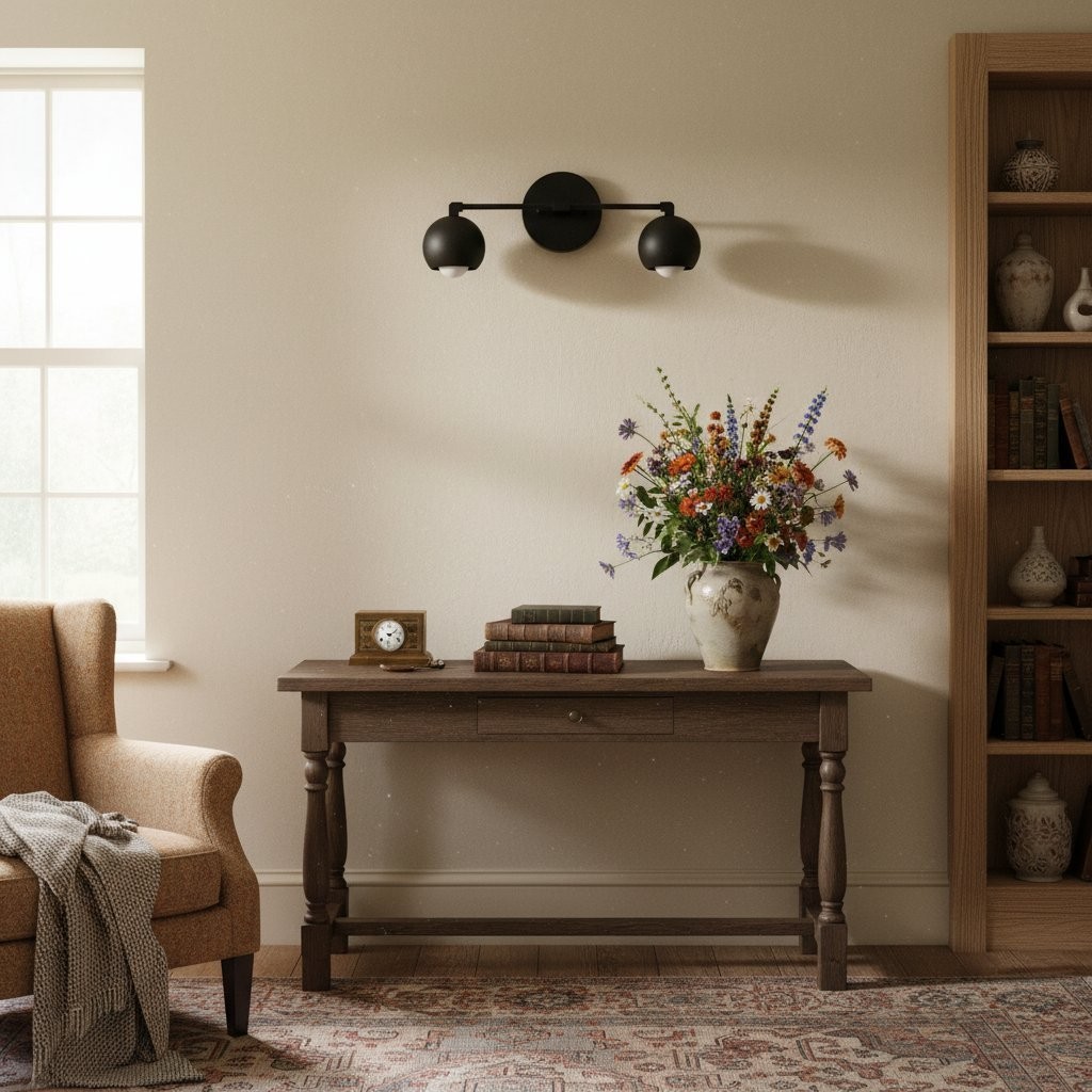 Metio Dome Decorative Vanity Light - Classic Orb Shade Bathroom Wall Lamp KL1424