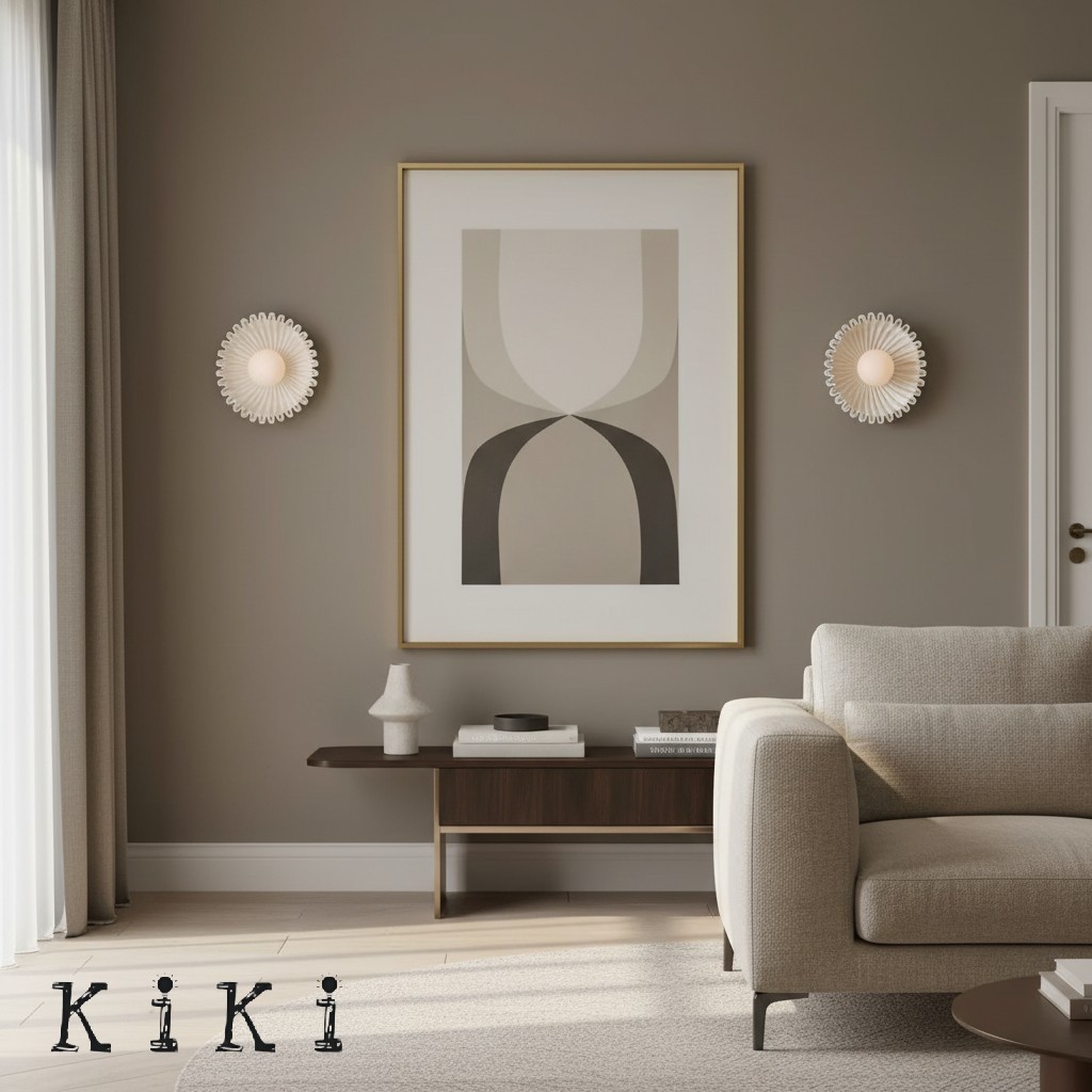 Sculptural Ceramic Wall Sconce – Opal Globe Sconce with Ceramic Finish KL246