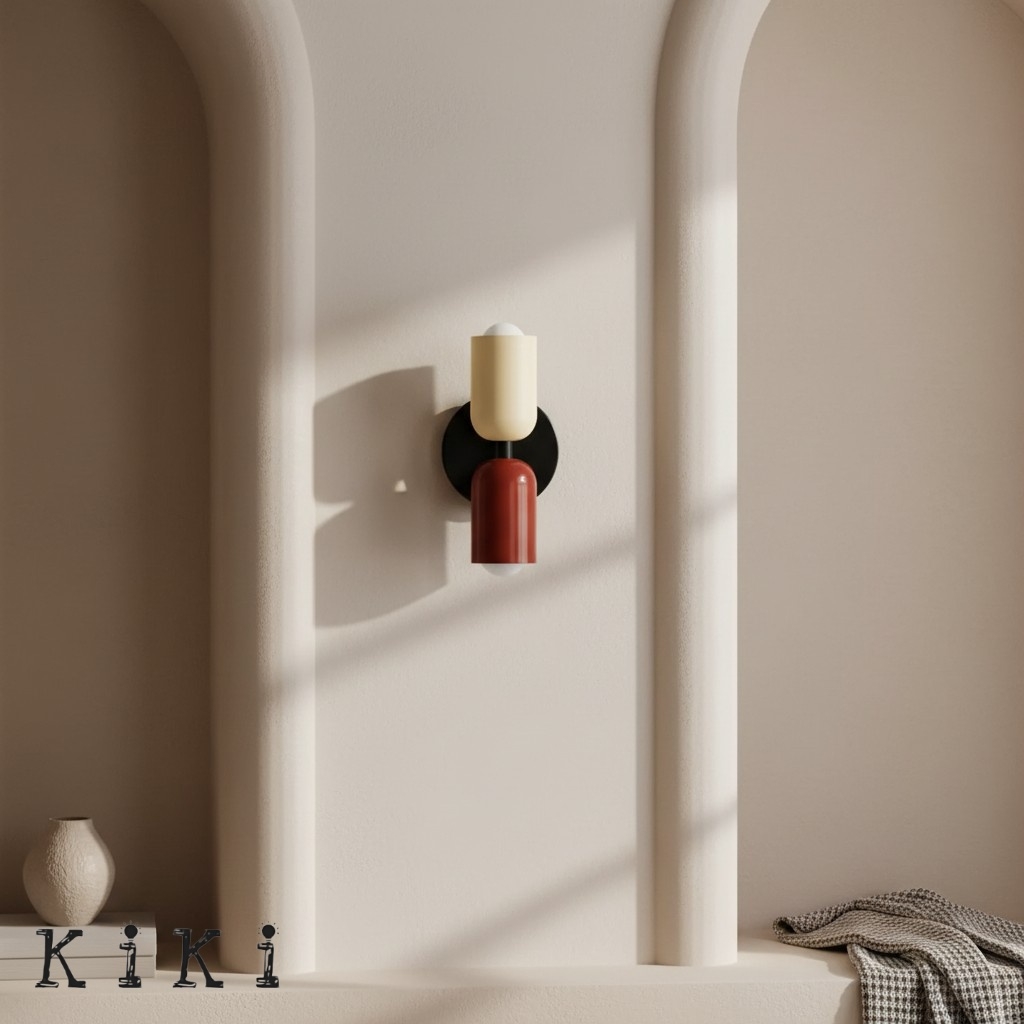 Metal Up Down Wall Sconce - Contemporary Colorful Wall Light for Hallway and Office