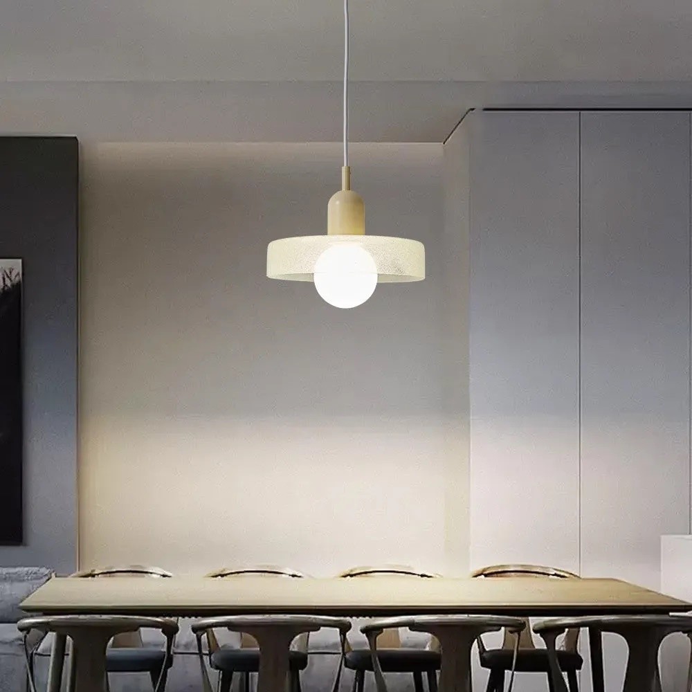 Modern Crystal Glass Disc Orb Pendant Light For Kitchen Island KL920