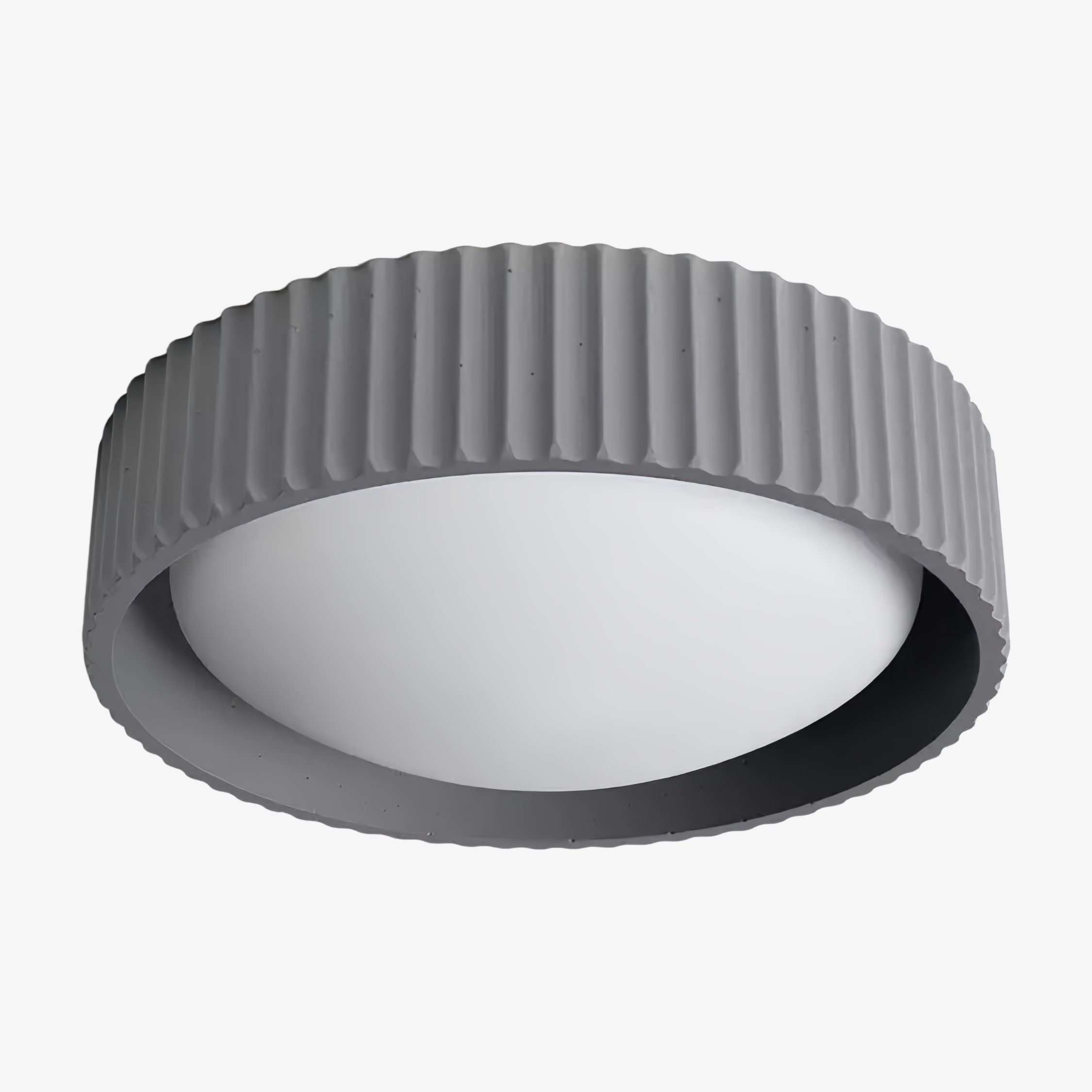 Acrion Minimalist Acrylic Ceiling Lamp - Circle Concrete Ceiling Light for Living Areas KL2333