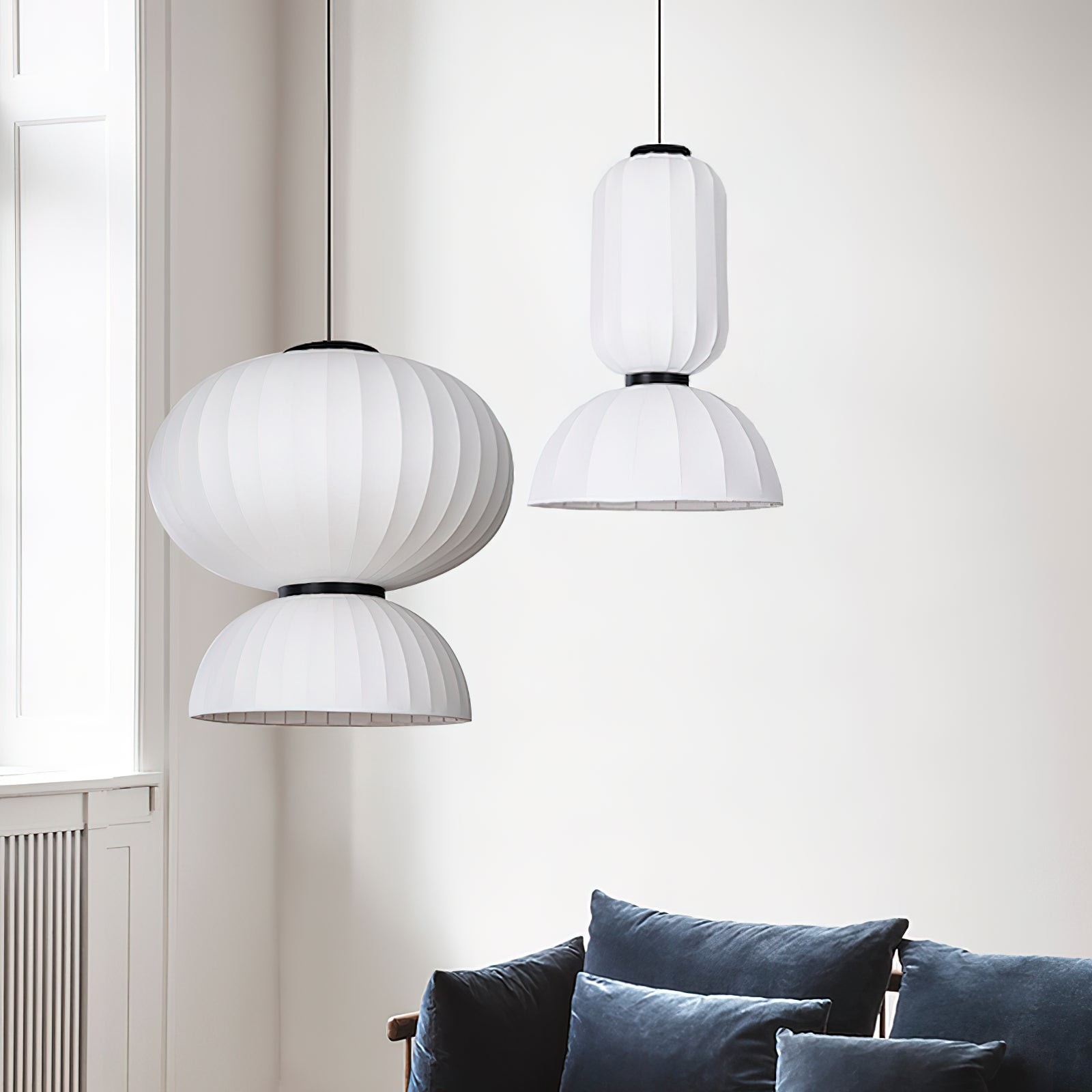 Mulberry Silk Lantern Pendant Light KL516