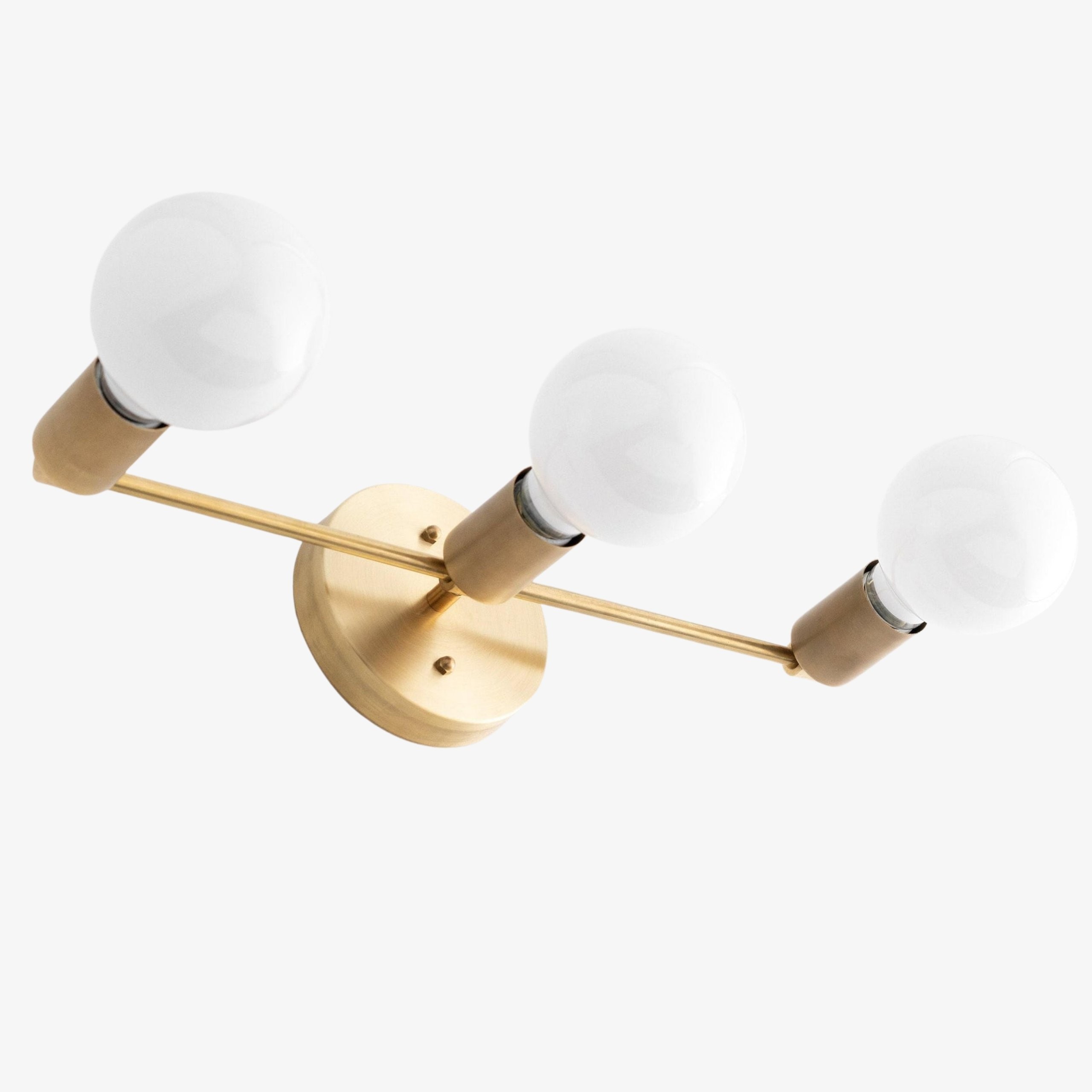 Glorica Glass Mid Century Modern Vanity Light - 3 Light Wall Fixture KL1527