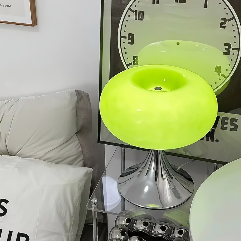 Lollora Apple Metal Glass Table Lamp - Soft Mood Lighting for Nightstand and Study KL128