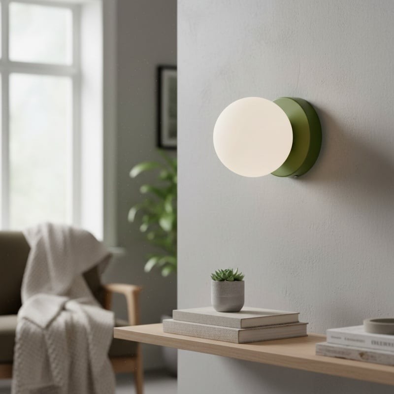 Nuevola Modern Glass Metal Wall Light - Artistic Accent Sconce for Cozy Nooks KL2089