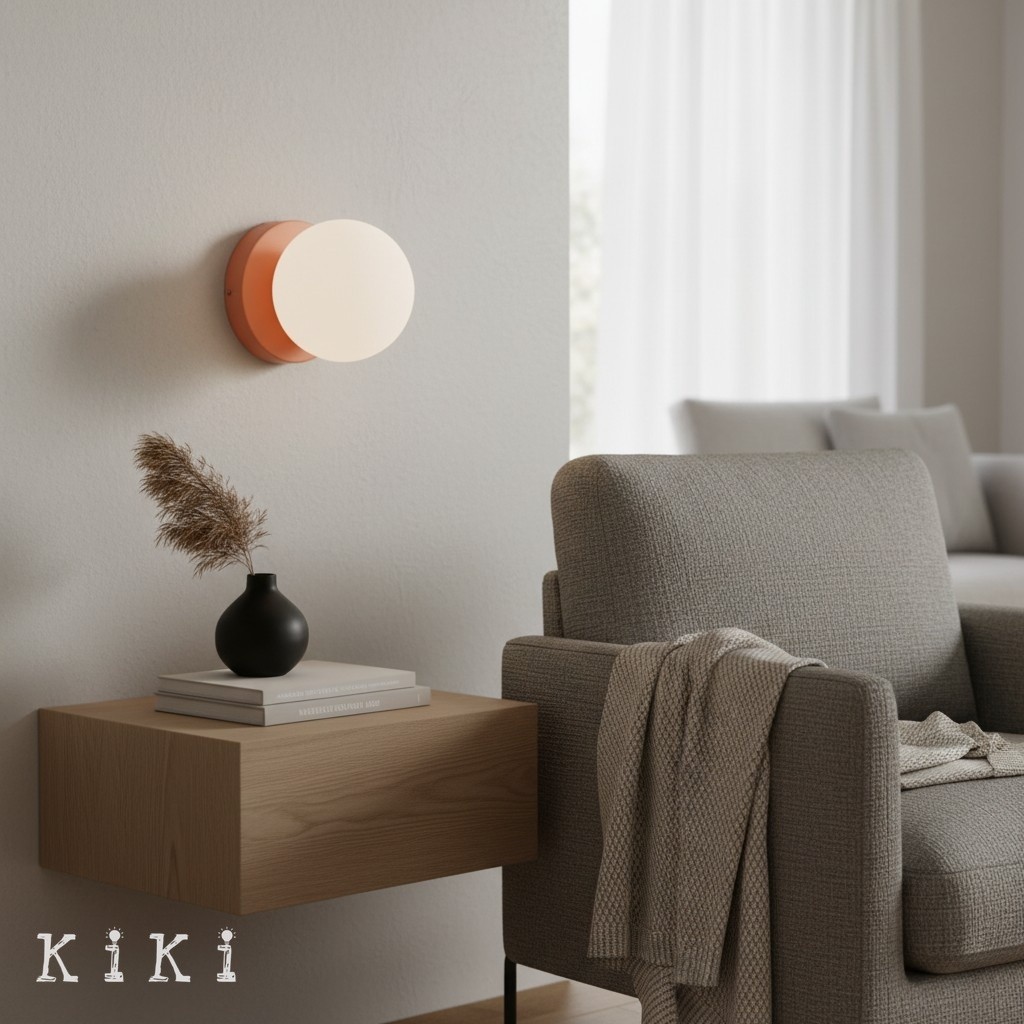 Nuevola Modern Glass Metal Wall Light - Artistic Accent Sconce for Cozy Nooks KL2089