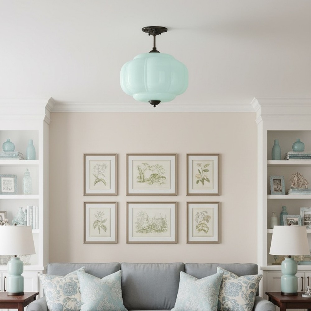 Retro Glass Eloise Pendant Light For Kitchen Island KL801