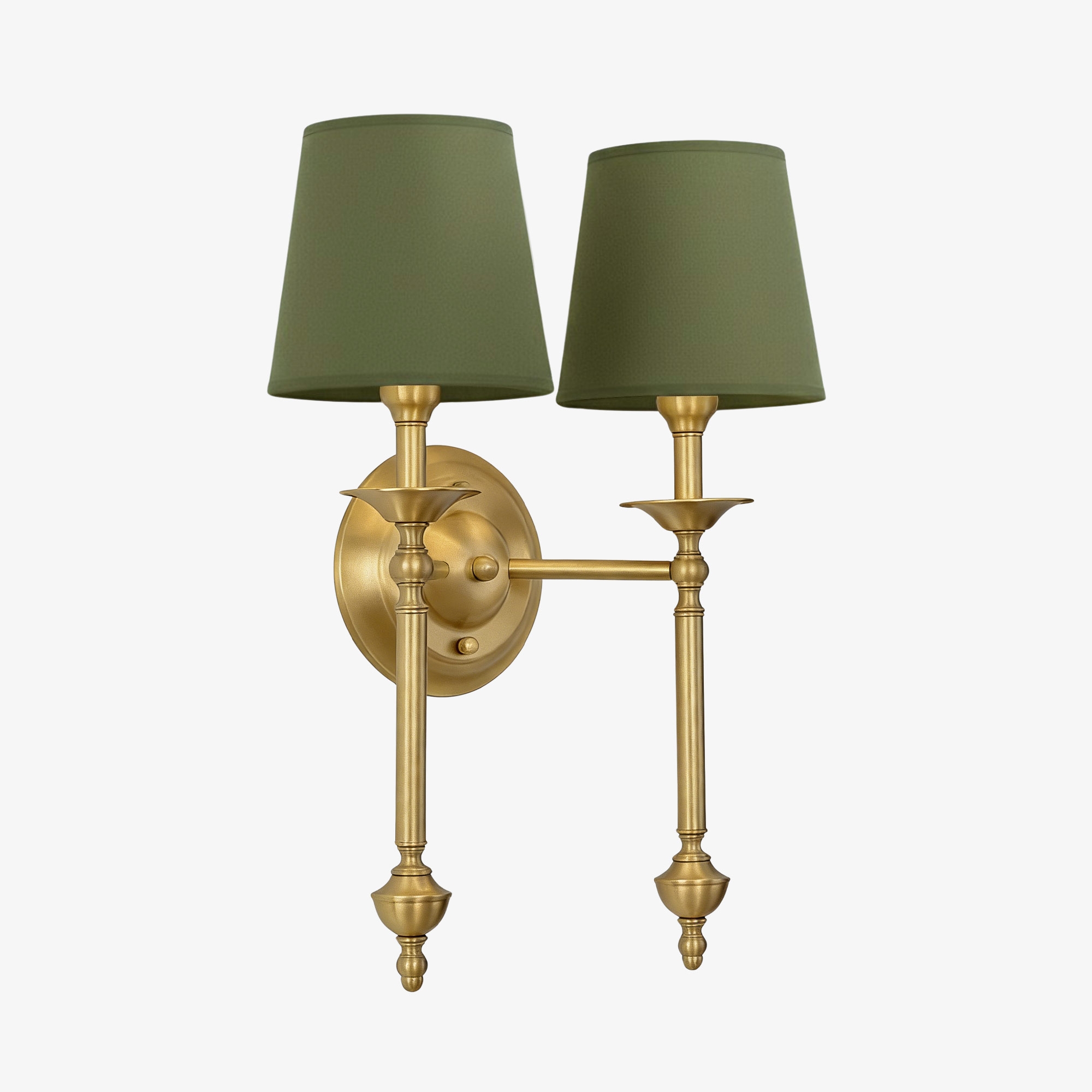 Arcuma Elegant Wall Light - Copper or Black Finishes Sconce with Fabric Shade for Interior KL2337