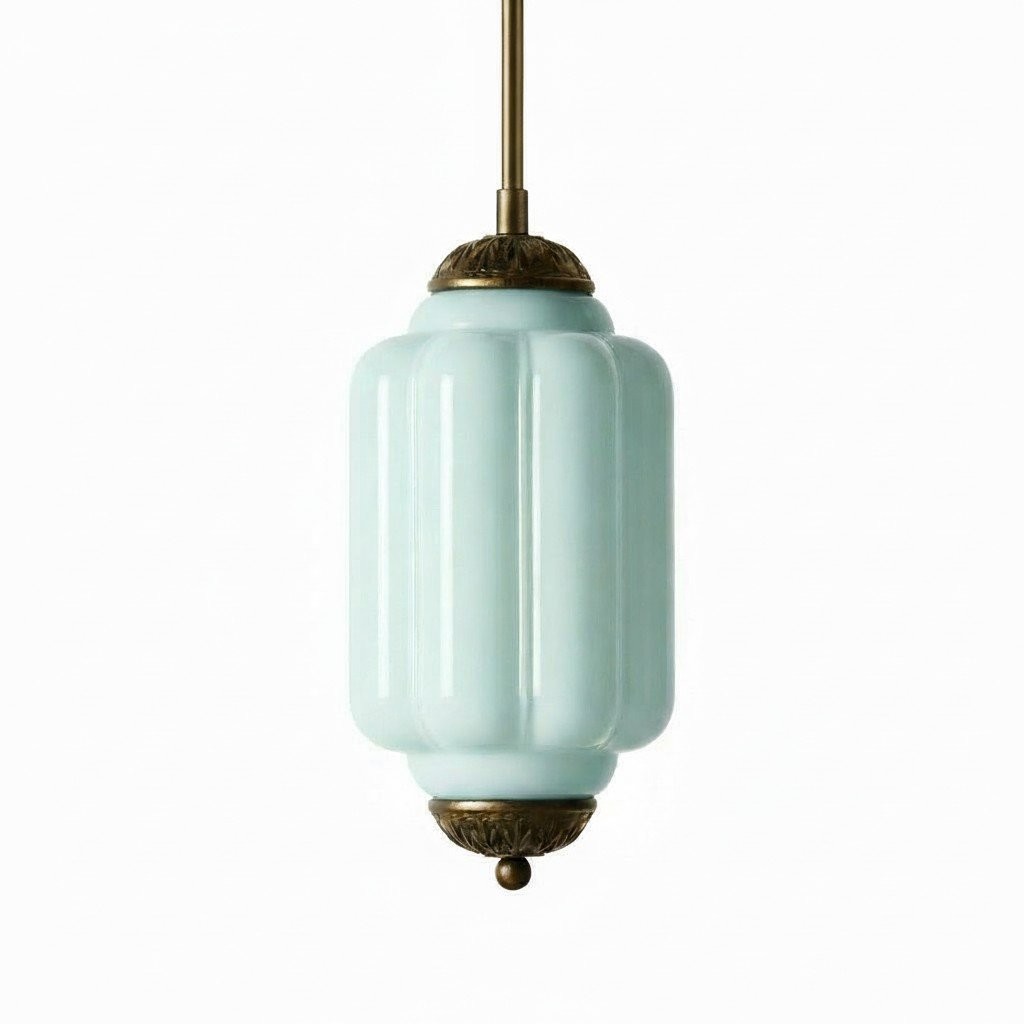 Eloise Vintage Glass Pumpkin Pendant Light - Decorative Lighting for Kitchen KL1453
