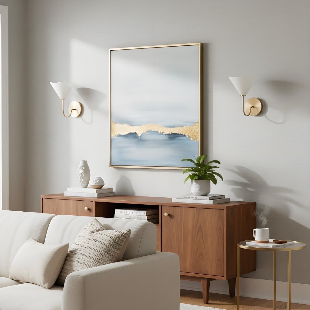 Kysara Floral Design Wall Sconce - Chic Satin Brass Sconce for Bathroom and Hallway KL1628