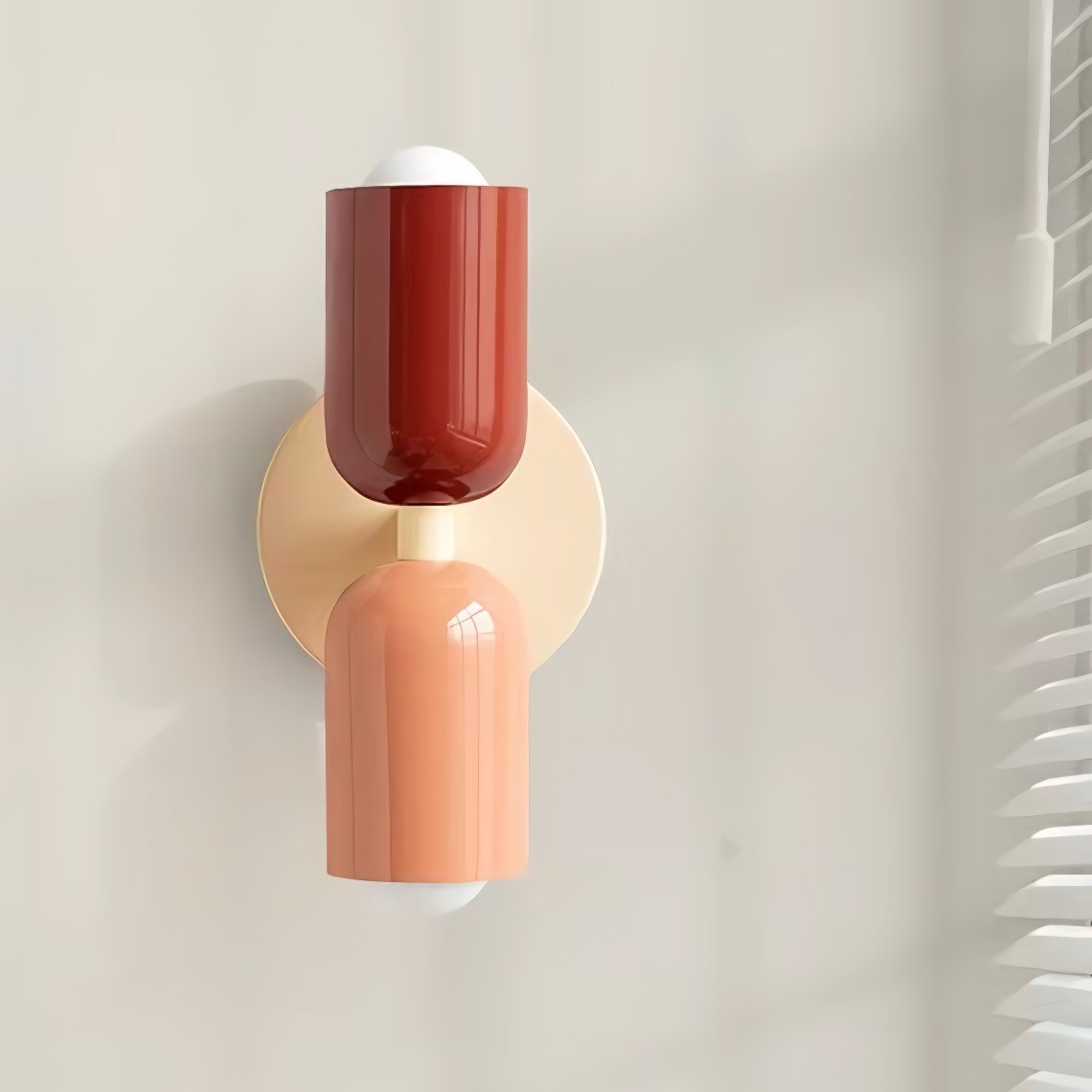 Metal Up Down Wall Sconce - Contemporary Colorful Wall Light for Hallway and Office