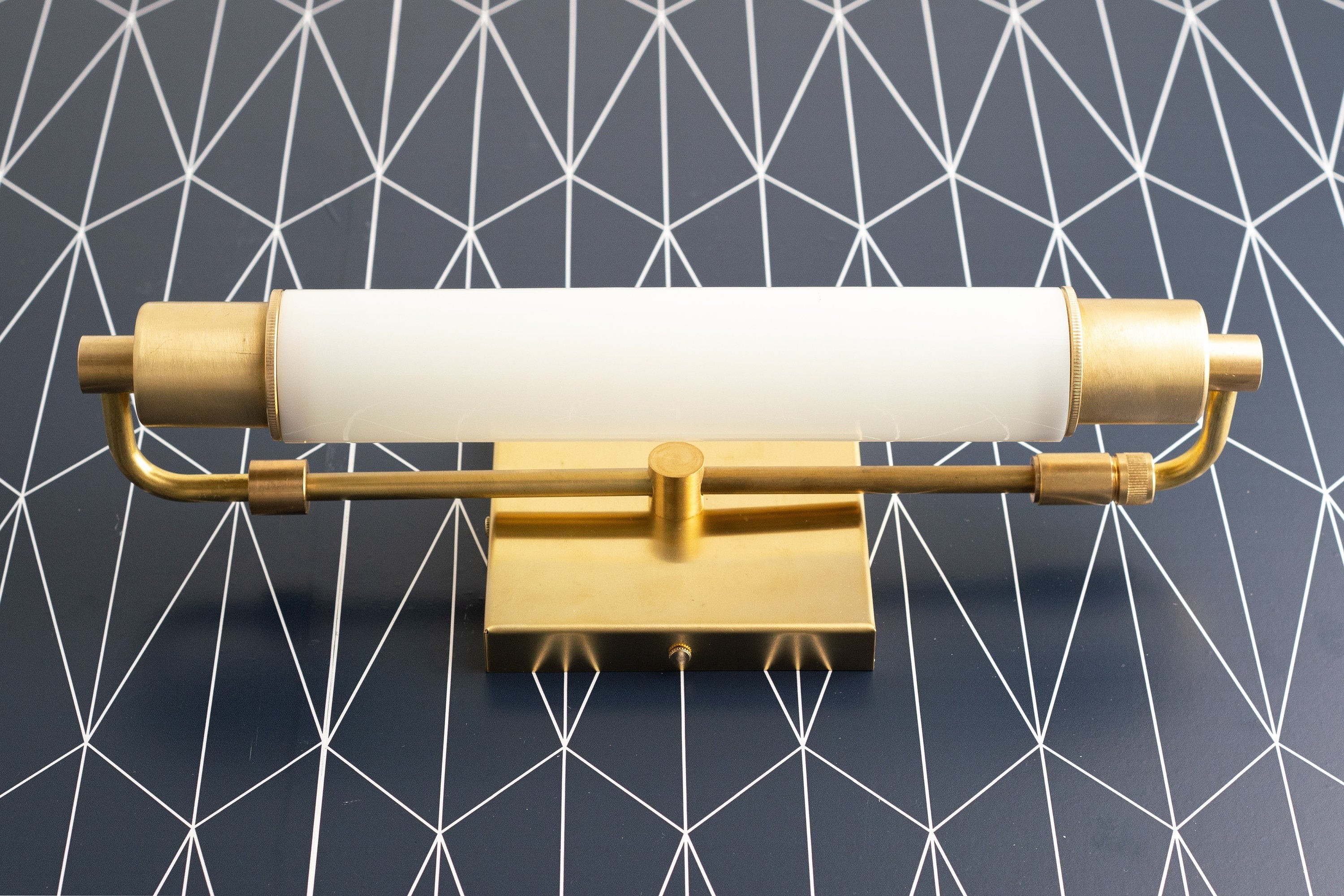 Ornato Luxe Modern Vanity Sconce - Art Deco Wall Light with Cylinder Shade KL1499