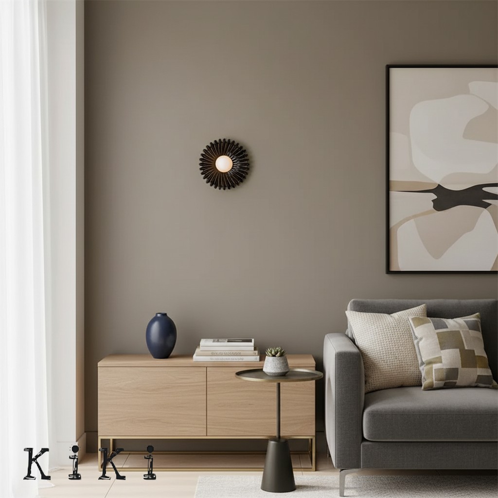 Sculptural Ceramic Wall Sconce – Opal Globe Sconce with Ceramic Finish KL246