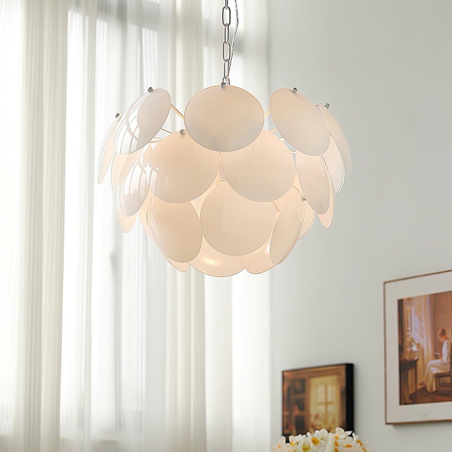 Luxury Fashion Luminous Petal Glass Chandelier KL472