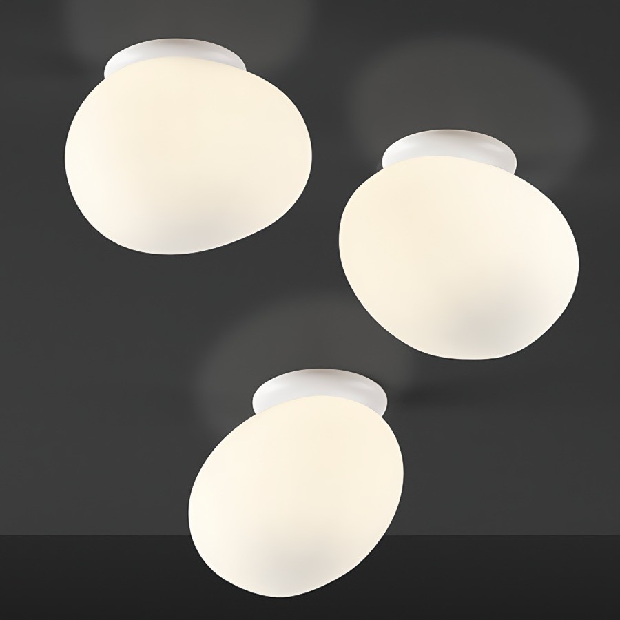 Gregg Wall Light Ceiling Light - Elegant White Shade for Home or Office Spaces