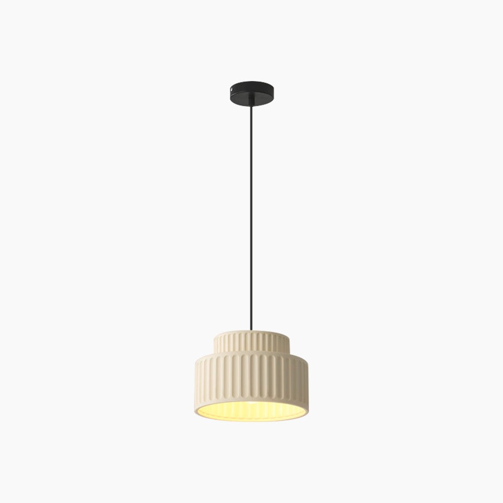 Nordic Cream Style Resin Bowl Pendant Light KL160