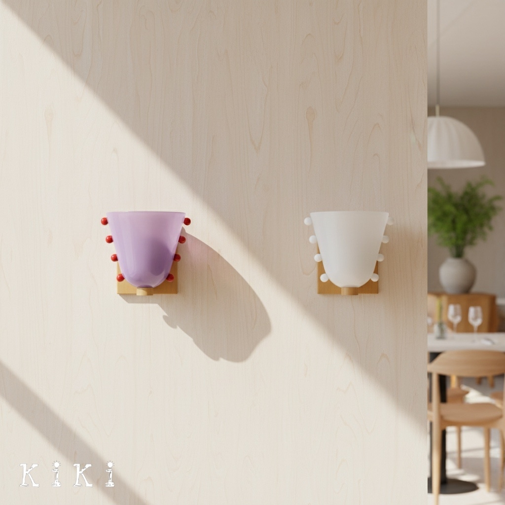 Bellina Decorative Art Glass Wall Lamp - Modern Gemma Wall Sconce for Bedroom and Entryway KL2329