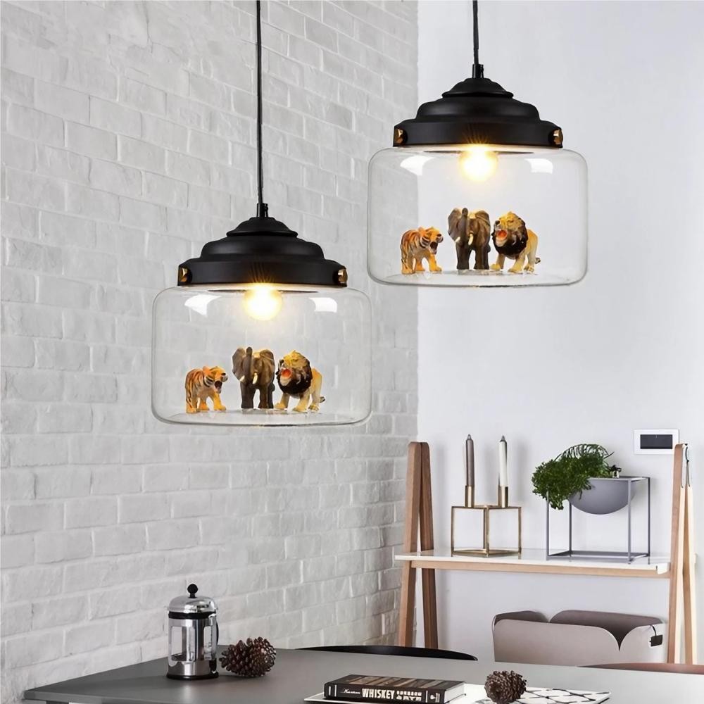 Decorative Little Zoo Glass Pendant Lamp KL05