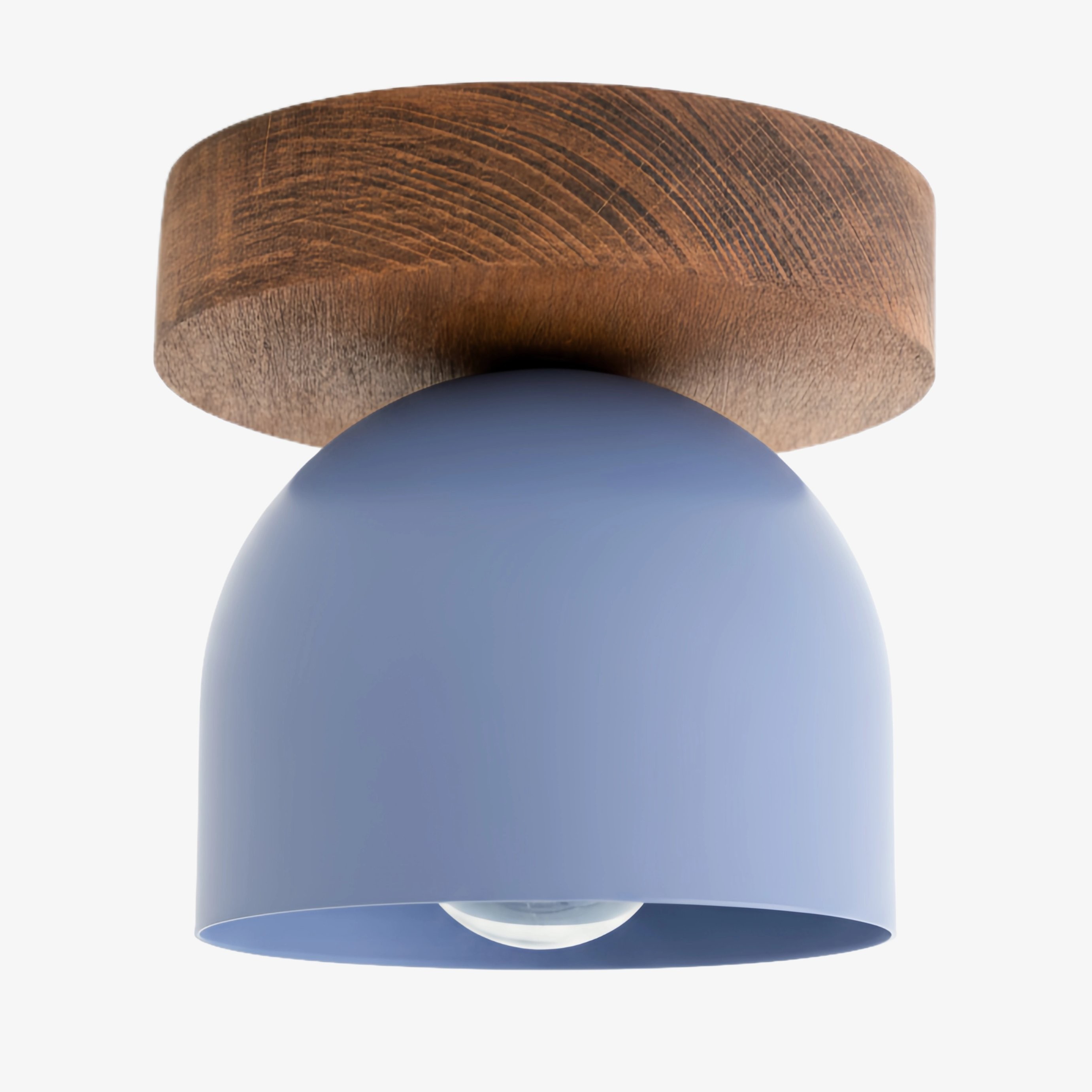 Metio Dome Modern Rustic Ceiling Light - Wooden and Metal Fusion KL1501