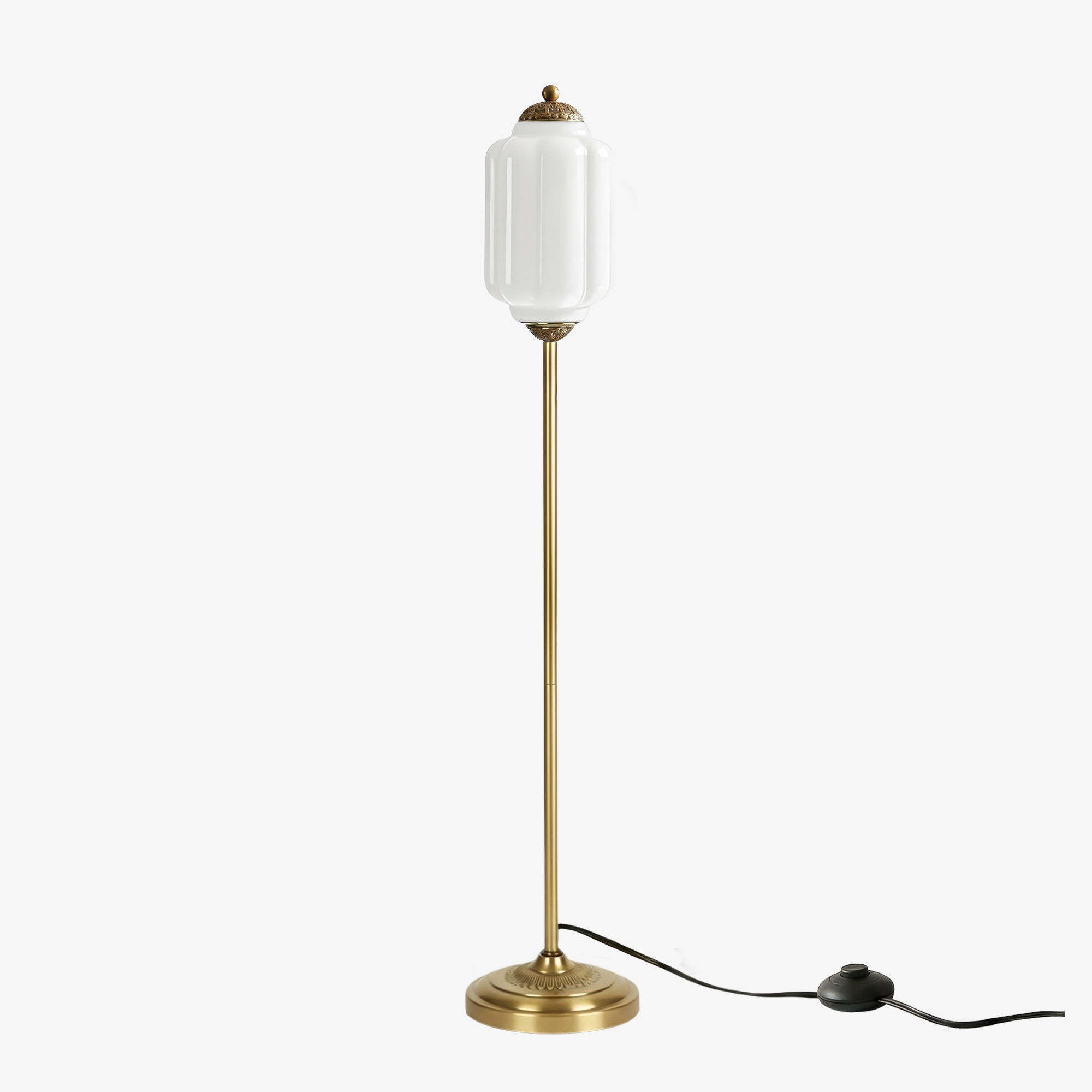 Eloise Artistic Textured Glass Floor Lamp - Elegant Lighting for Bedroom or Interior Space KL2330