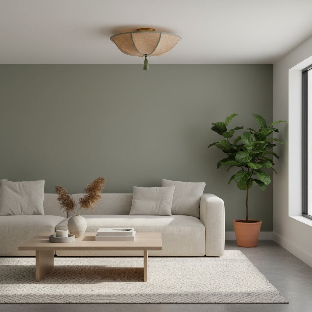 Valoflor Fabric Petal Silhouette Ceiling Lamp - Stylish Elegant Lighting for Living Room KL2130