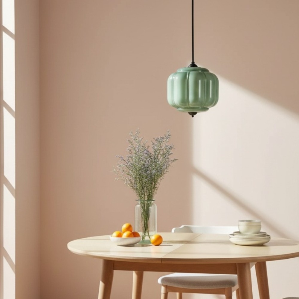 Vintage Eloise Opal Glass Pendant Light KL926