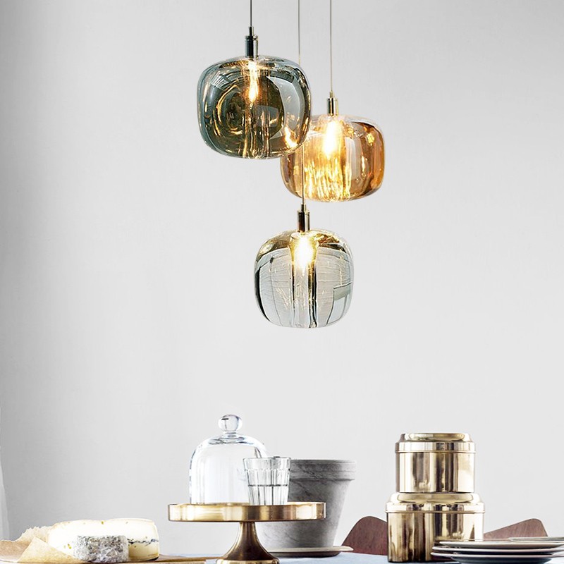 Spherical Glass Shade Chandelier