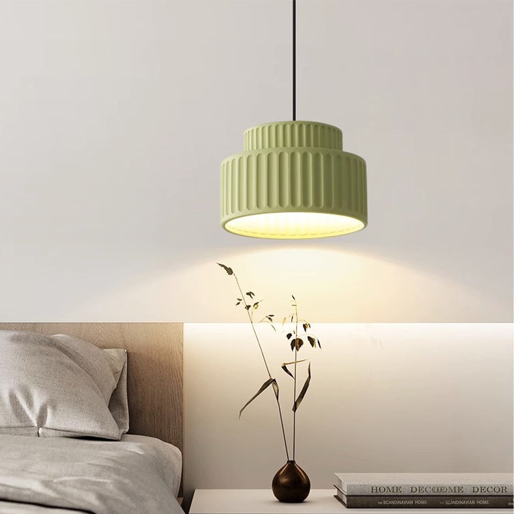 Nordic Cream Style Resin Bowl Pendant Light KL160