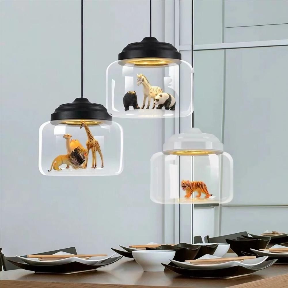 Decorative Little Zoo Glass Pendant Lamp KL05