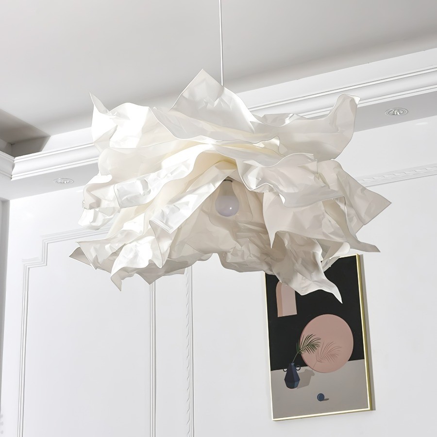 White Flower Cloud Paper Pendant Light KL119