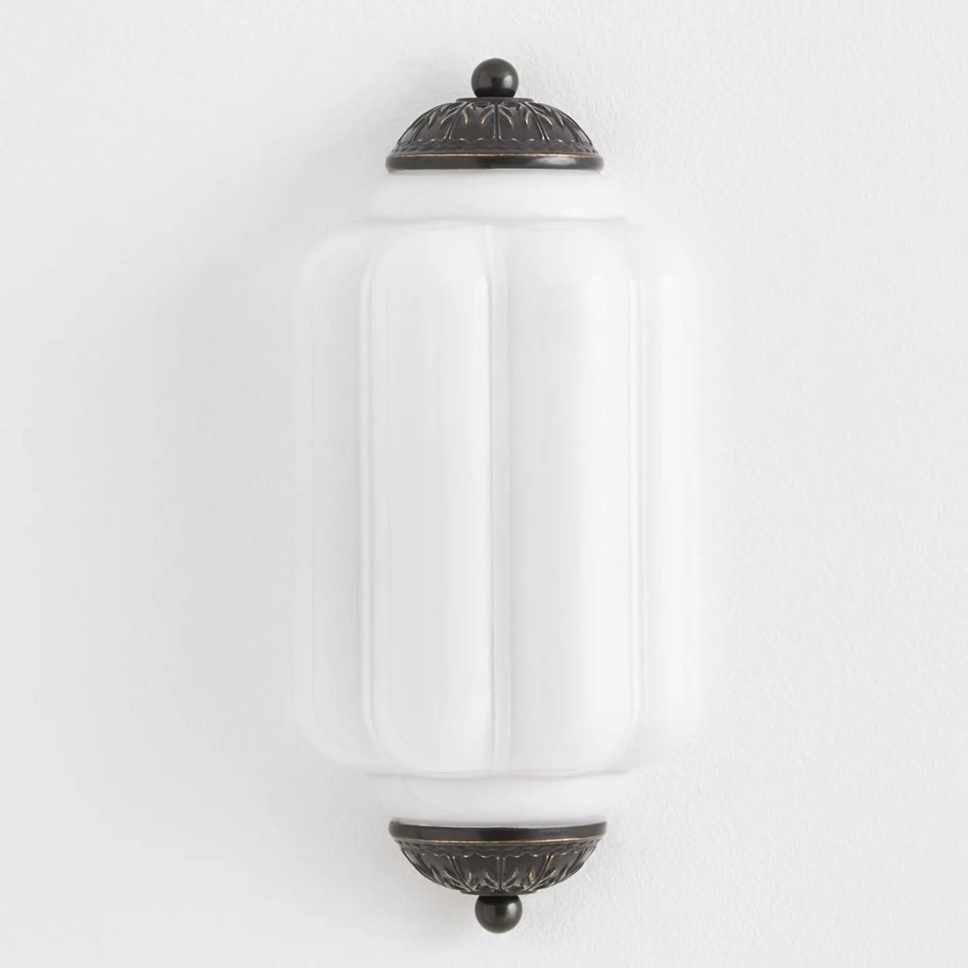 Eloise Long Pumpkin Retro Glass Recessed Wall Lamp KL857