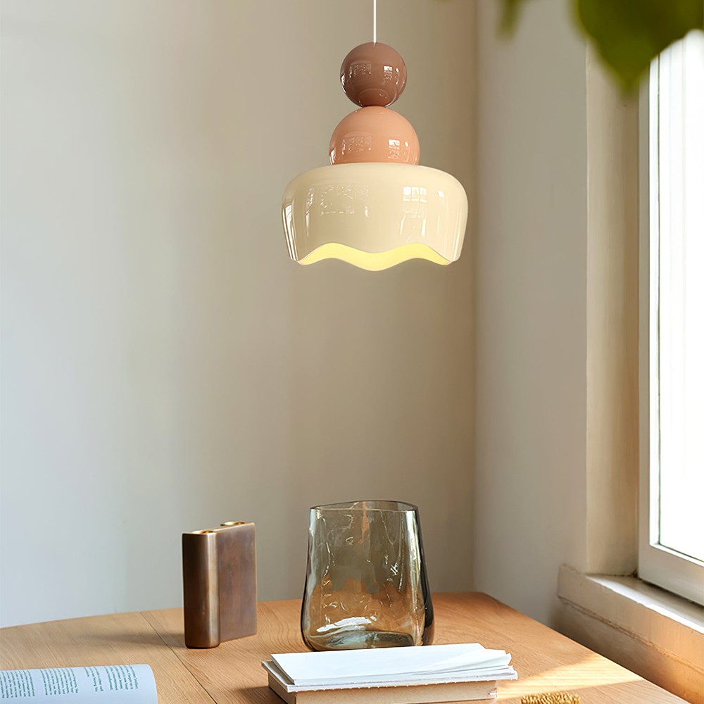 Cream Sunny Rain Doll Resin Pendant Light KL126