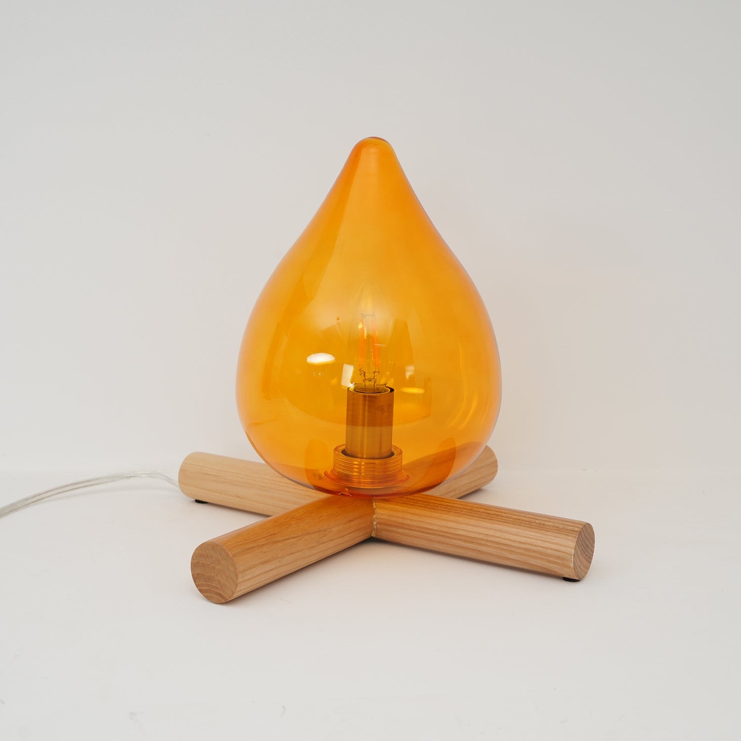 Funny Fire Shape Small Flame Table Lamp KL370