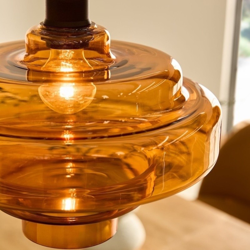Modern Bauhaus Elegant Glass Effect Pendant Light KL1100