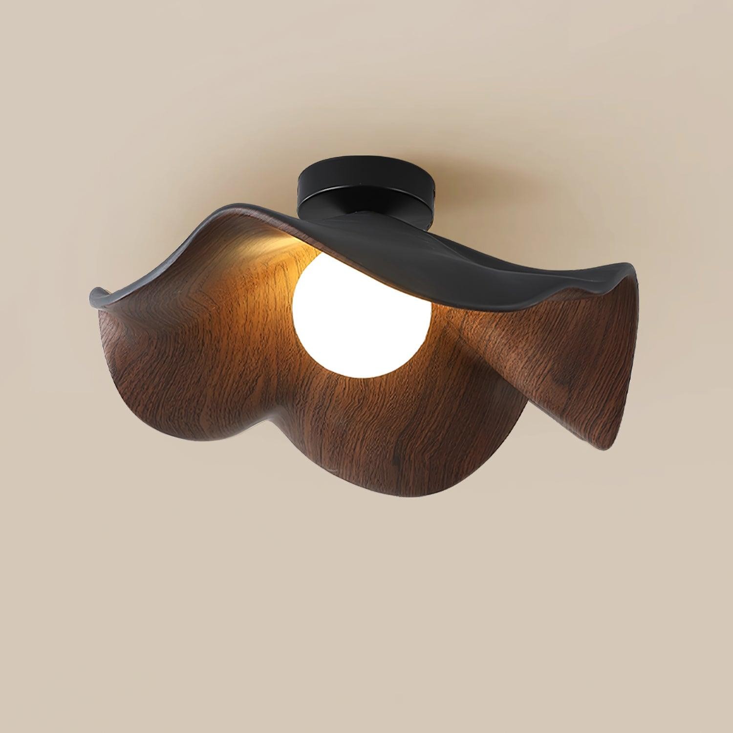 New Modern Simple Walnut Grain Ceiling Light KL287