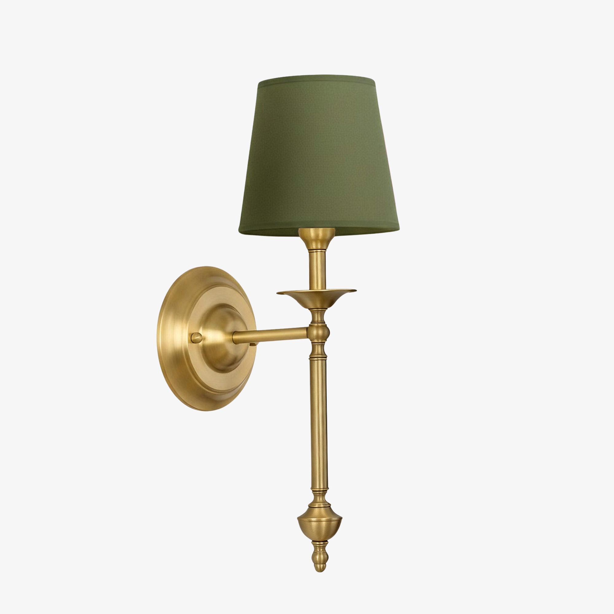 Arcuma Elegant Wall Light - Copper or Black Finishes Sconce with Fabric Shade for Interior KL2337