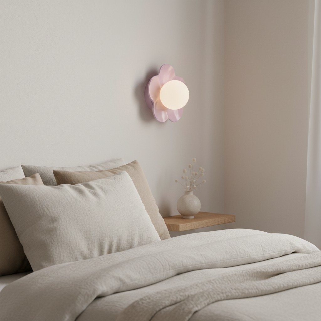Florixa Blooming Flower Wall Light - Decorative Indoor Lamp for Bedroom and Living Room KL2066