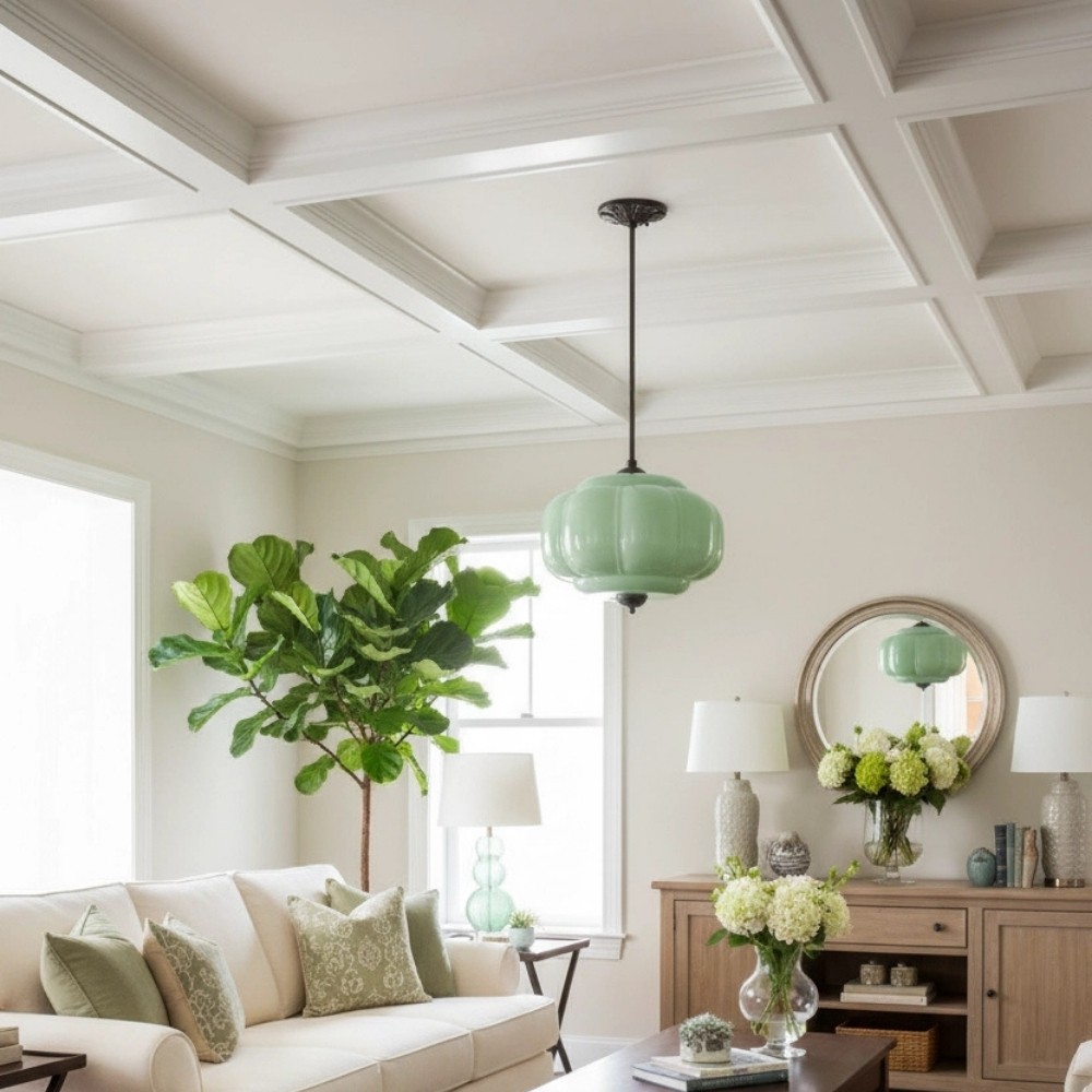 Retro Glass Eloise Pendant Light For Kitchen Island KL801