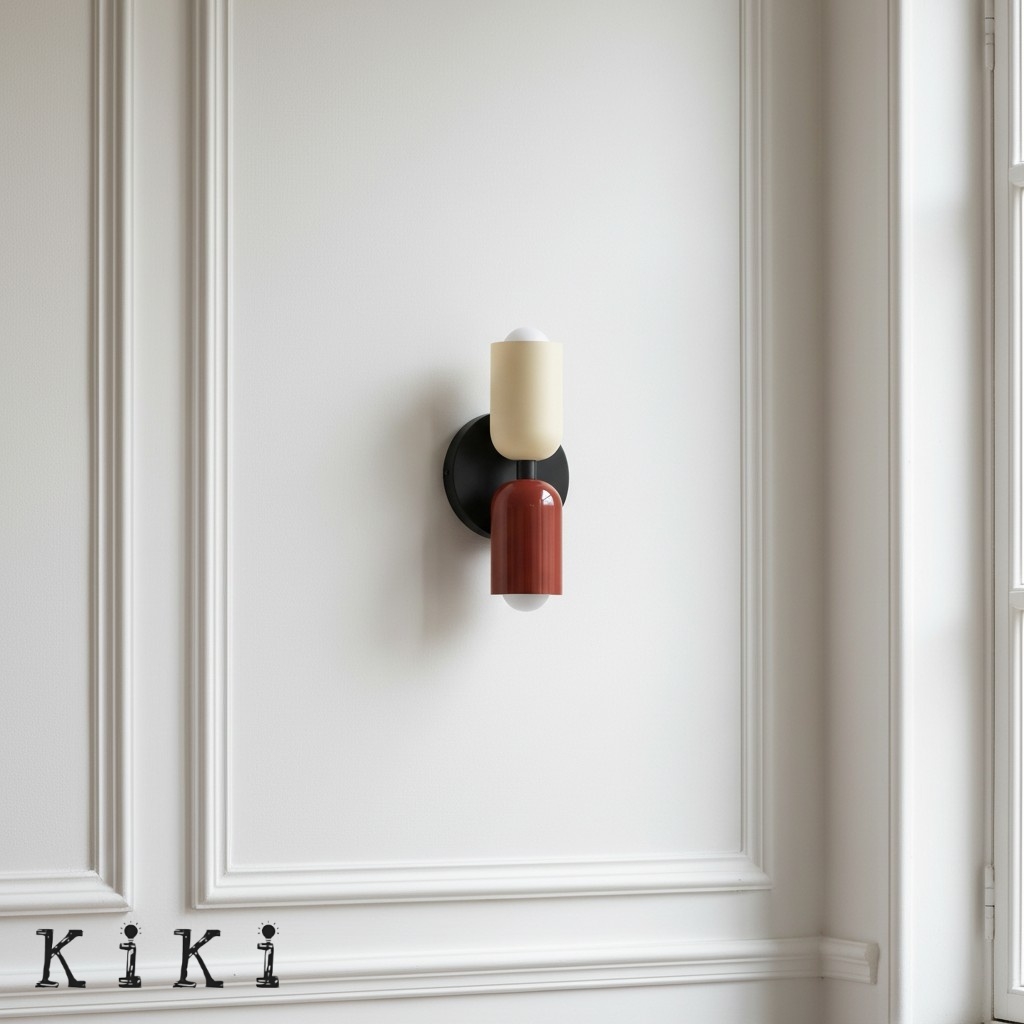 Metal Up Down Wall Sconce - Contemporary Colorful Wall Light for Hallway and Office