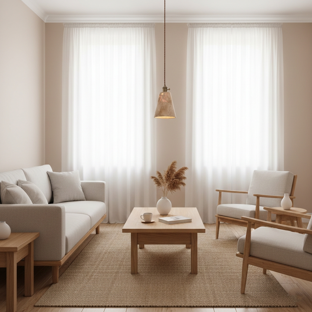 Alagusmo Minimalist Travertine Pendant Light D892