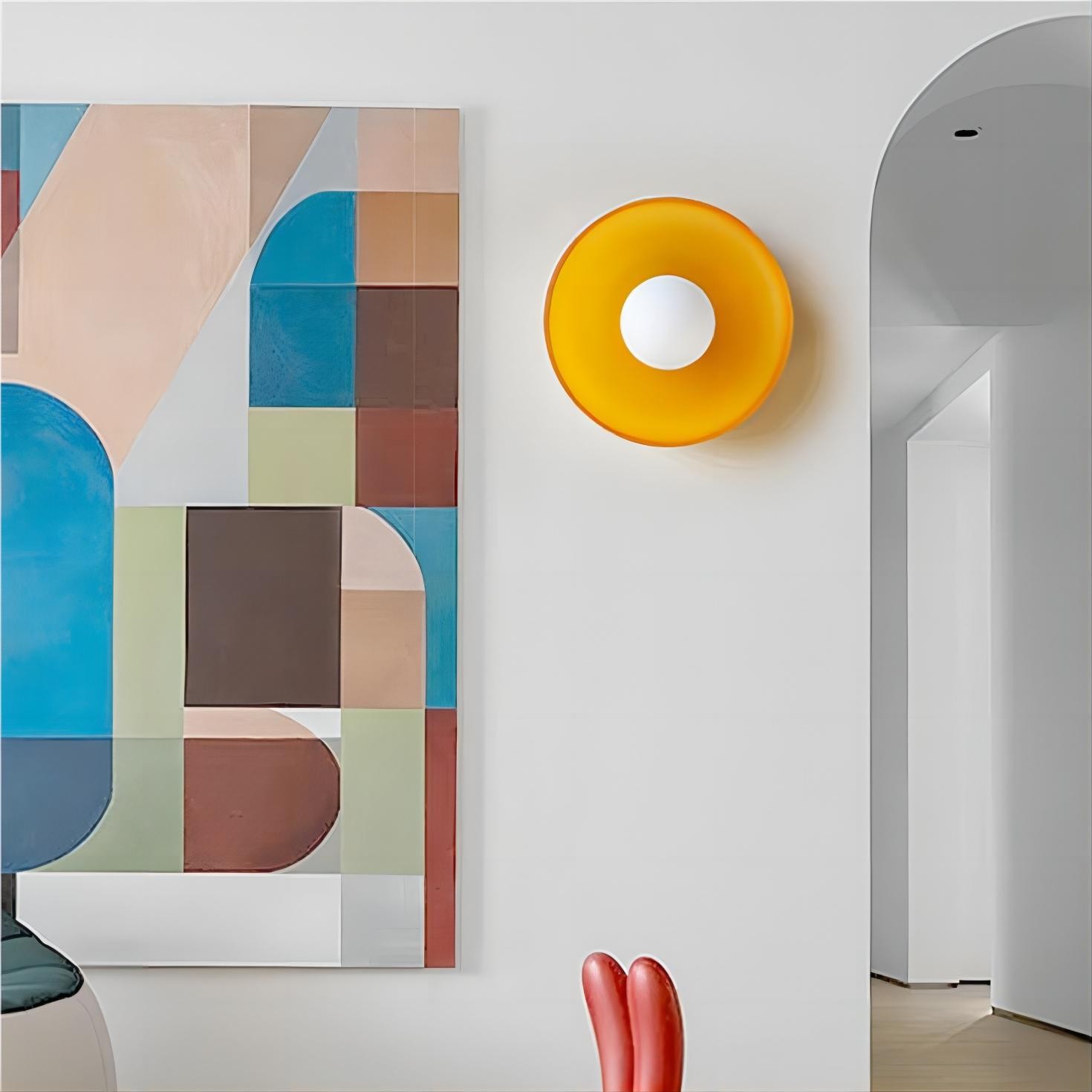 Morandi Disc Orb Wall Ceiling Lamp
