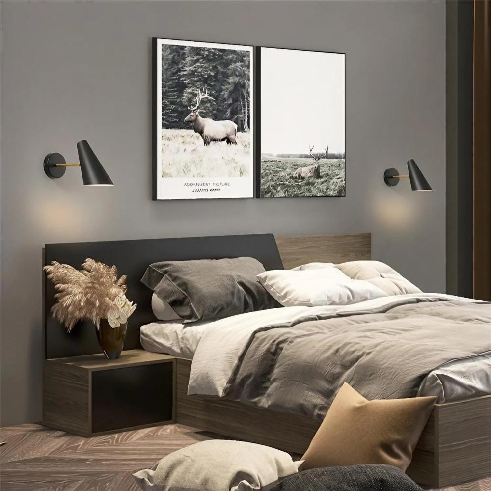 Modern Industrial Adjustable Bedside Wall Light KL03