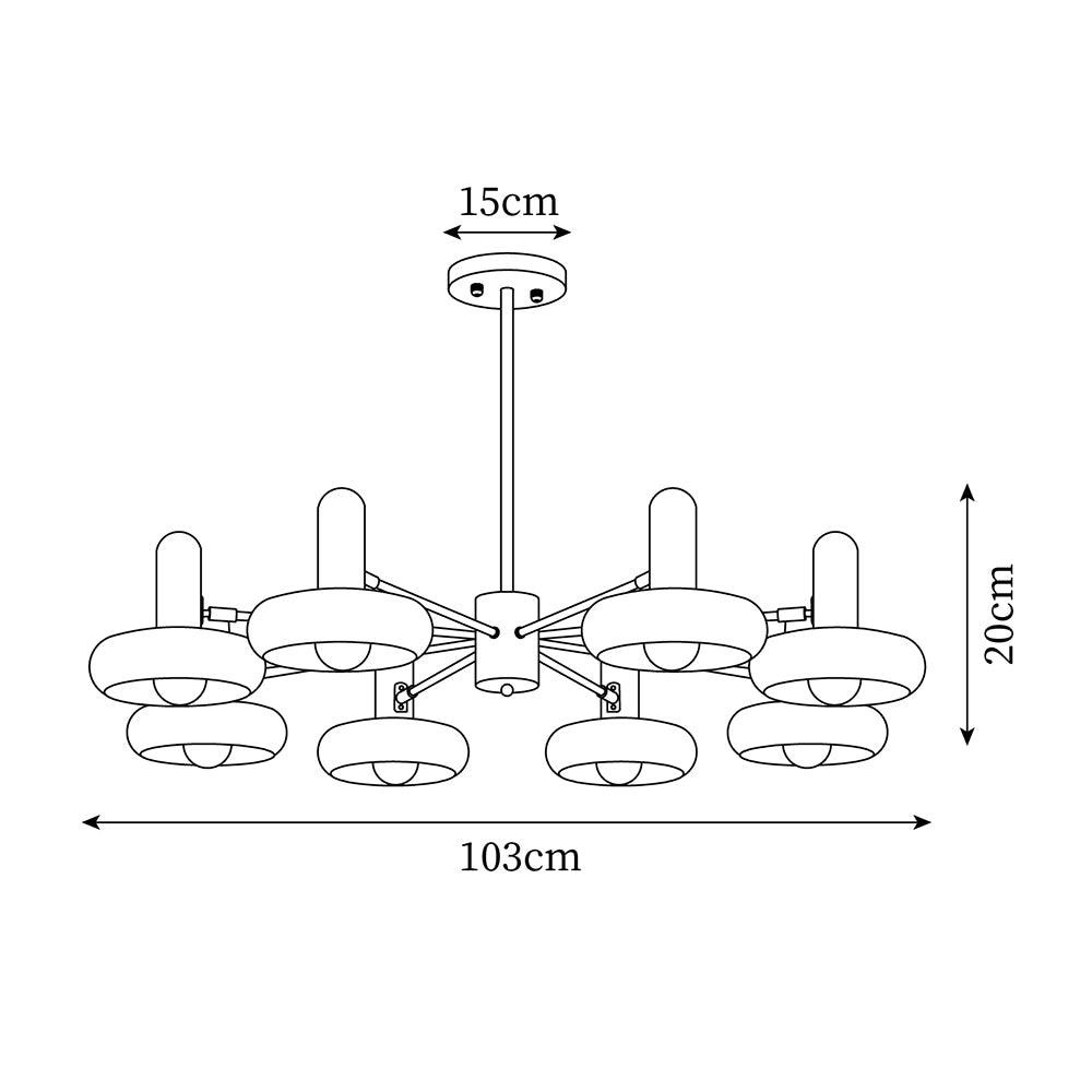 Nordic Trumpets Chandelier KL497