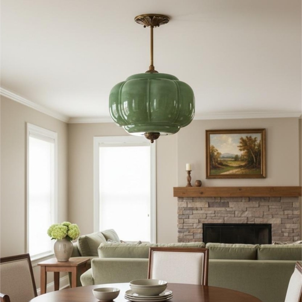 Retro Glass Eloise Pendant Light For Kitchen Island KL801