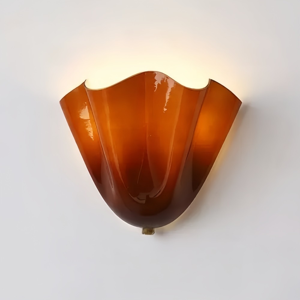 Vera Glass Wall Lamp - Vintage Accent Sconce for Bedroom and Living Space KL881