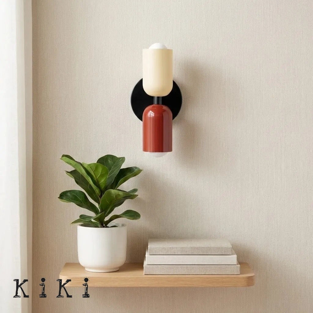 Metal Up Down Wall Sconce - Contemporary Colorful Wall Light for Hallway and Office