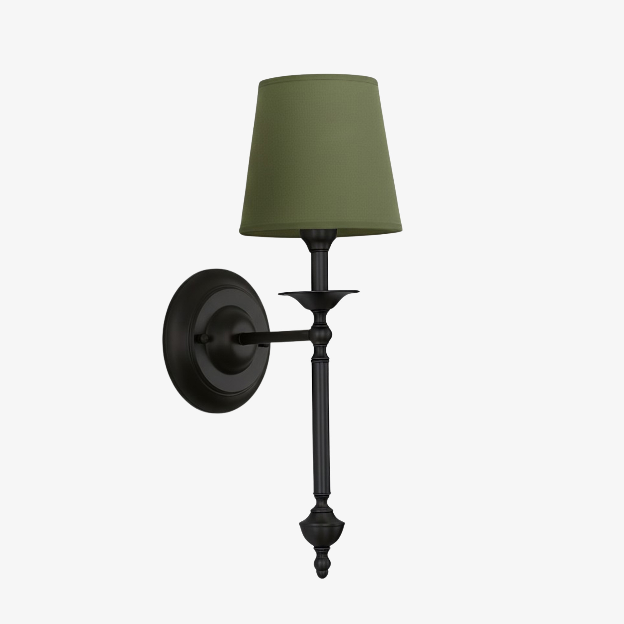 Arcuma Elegant Wall Light - Copper or Black Finishes Sconce with Fabric Shade for Interior KL2337