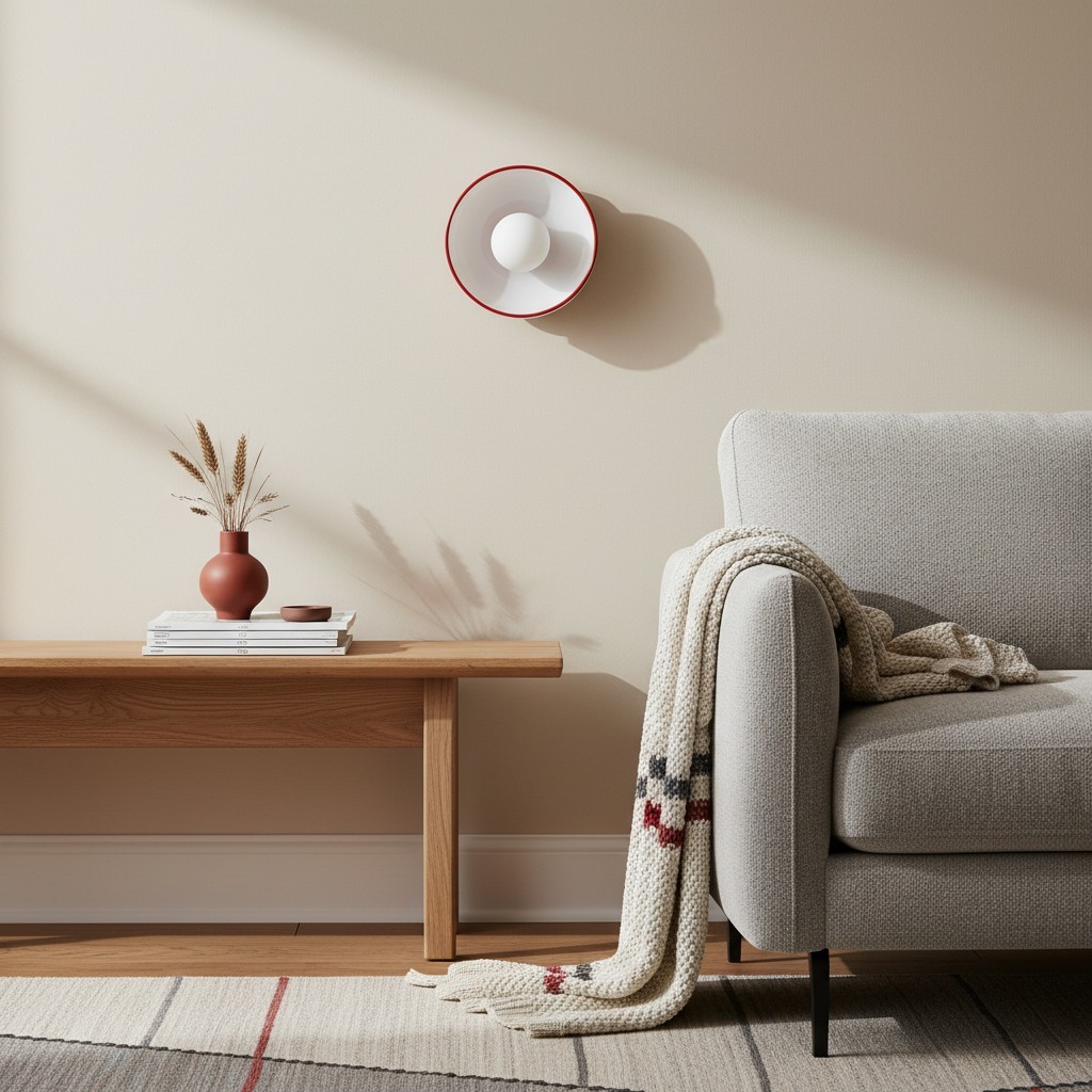 Kalo Round Glass Metal Base Wall Light Ceiling Light- Disc Orb Wall Sconce for Modern Interior KL922