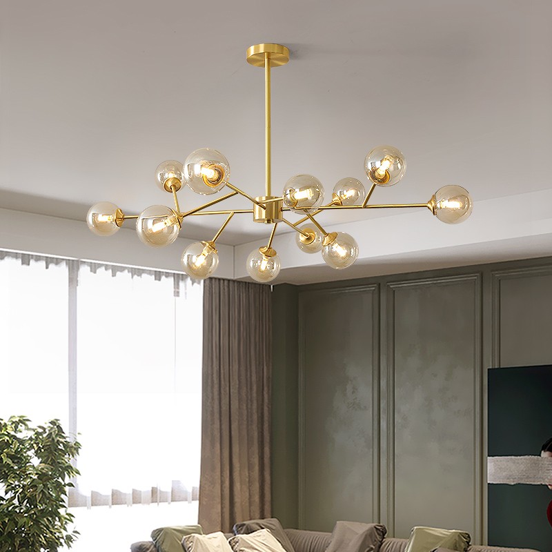 Golden And White Hanging Lamp